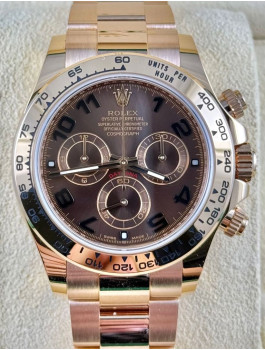 二手 ▶️   Rolex 勞力士 DAYTONA ◀️    116505  玫瑰金朱古力地通   2017年錶   (40mm)  